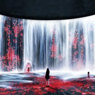 teamLab:油罐中的水粒子世界